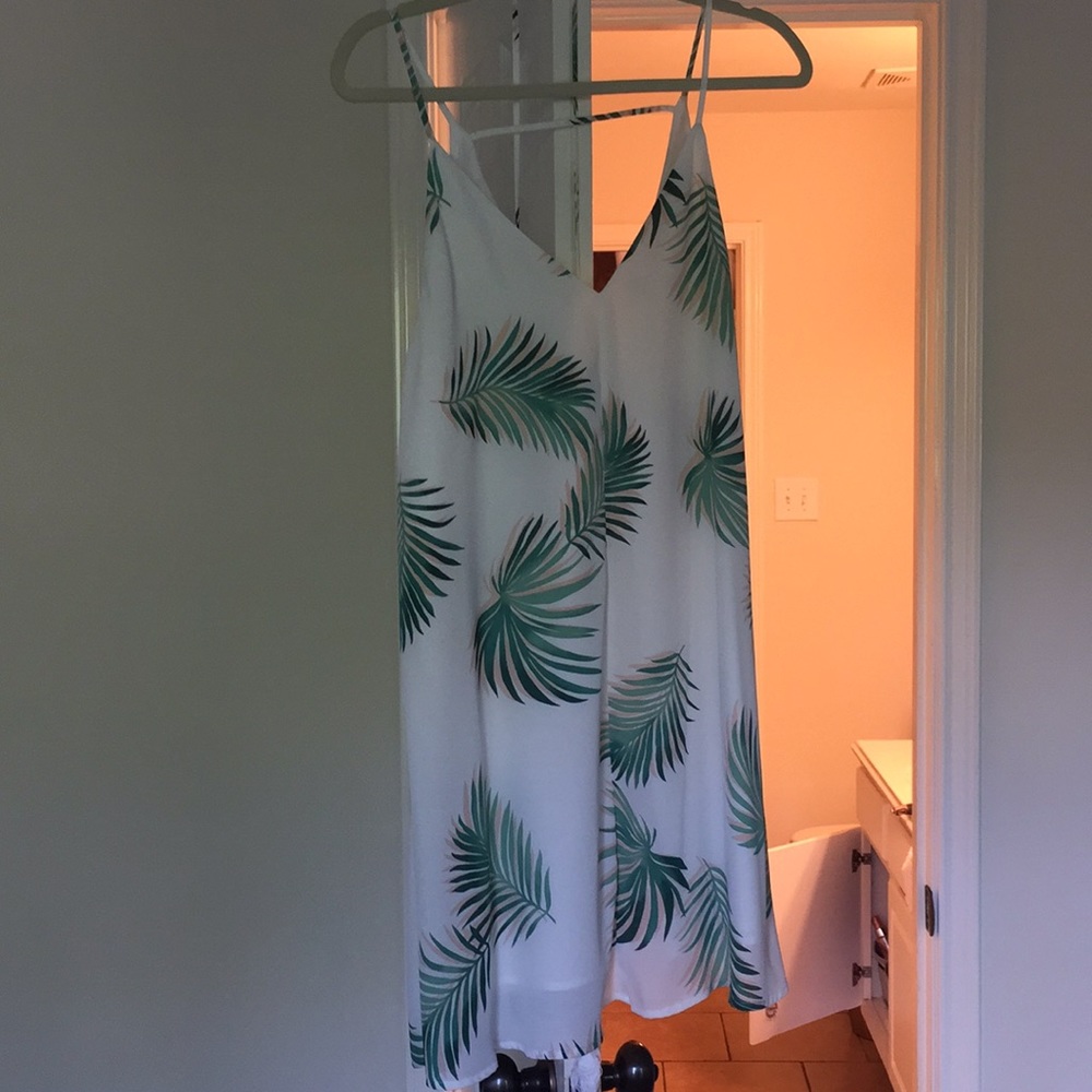 Palm print sundress